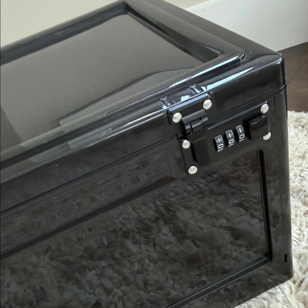 Amazon Black Locking Storage Box with Combination Locks